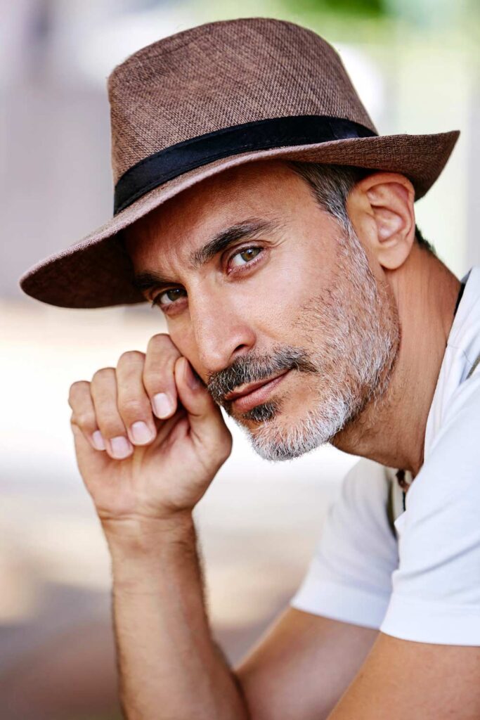 modello argentino, modello internazionale, fashion model, modello over 40, grey model, Dan John, Brunello Cucunelli