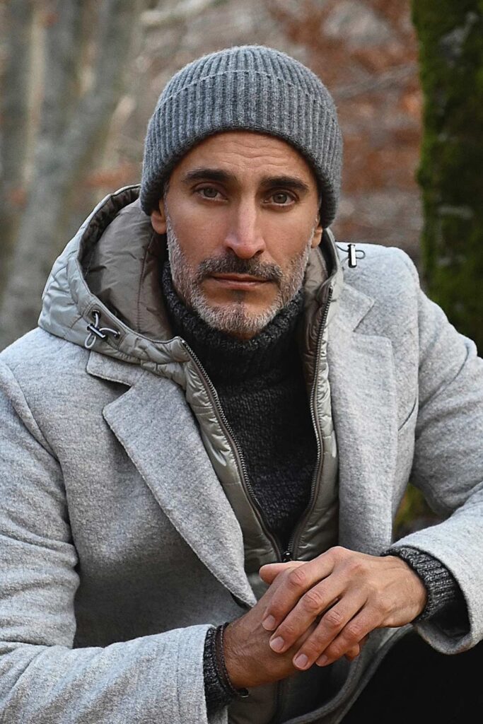 modello argentino, modello internazionale, fashion model, modello over 40, grey model, Dan John, Brunello Cucunelli