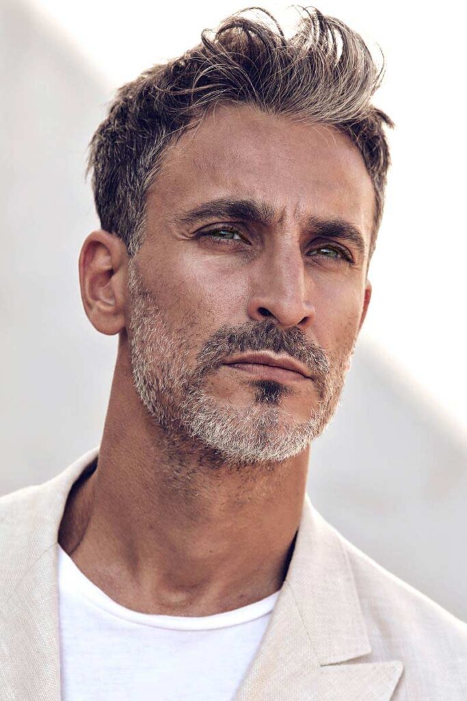 modello argentino, modello internazionale, fashion model, modello over 40, grey model, Dan John, Brunello Cucunelli