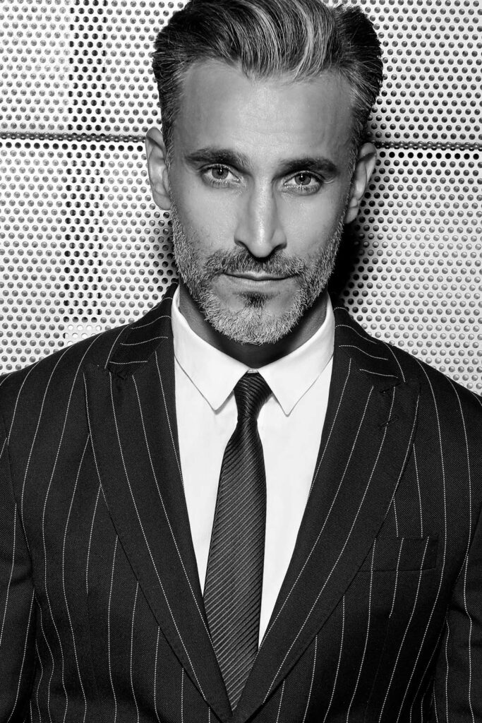 modello argentino, modello internazionale, fashion model, modello over 40, grey model, Dan John, Brunello Cucunelli
