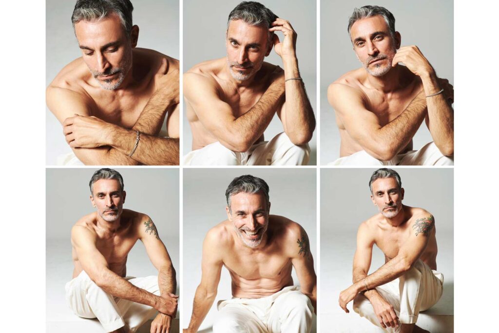 modello argentino, modello internazionale, fashion model, modello over 40, grey model, Dan John, Brunello Cucunelli