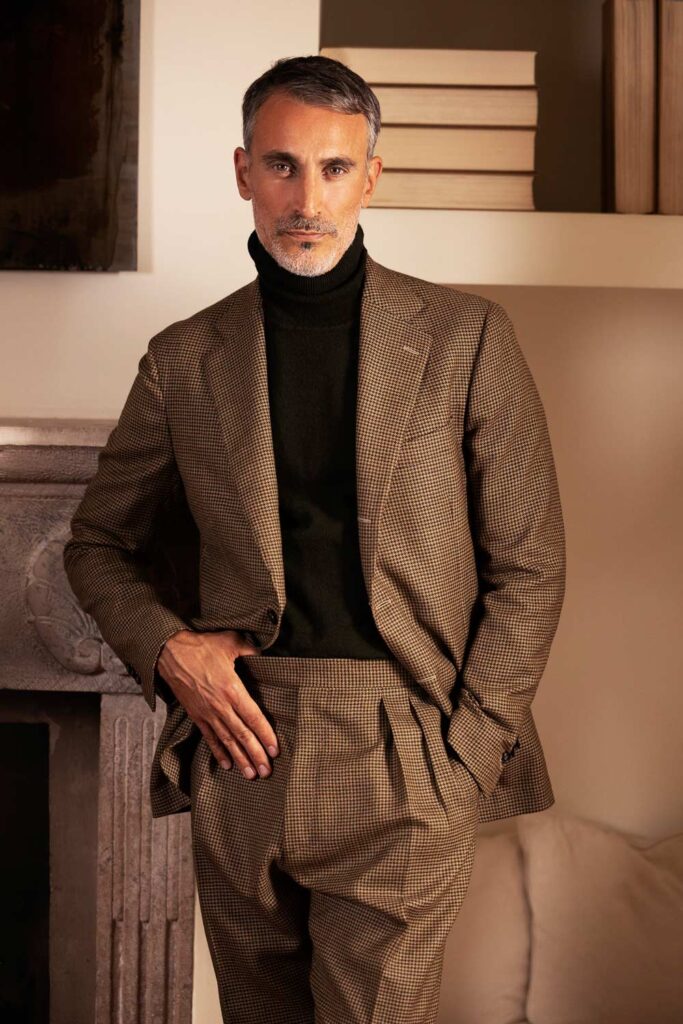 modello argentino, modello internazionale, fashion model, modello over 40, grey model, Dan John, Brunello Cucunelli