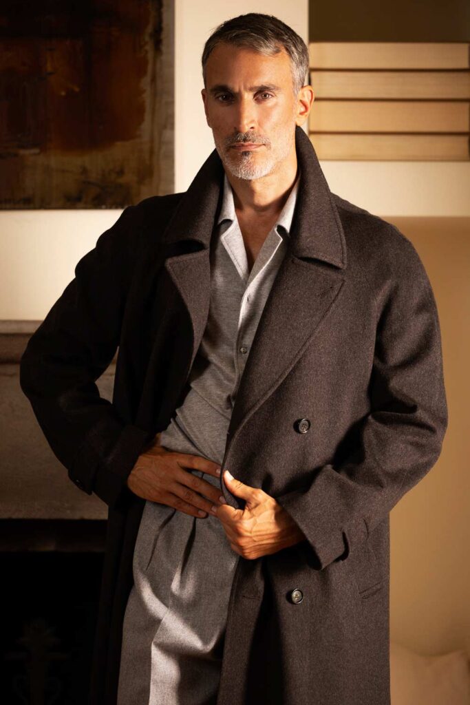modello argentino, modello internazionale, fashion model, modello over 40, grey model, Dan John, Brunello Cucunelli