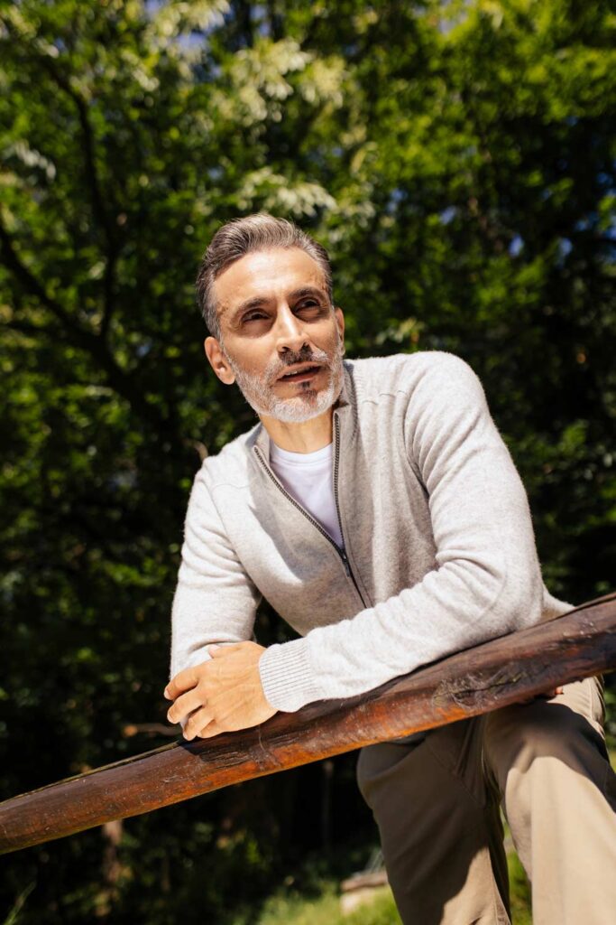 modello argentino, modello internazionale, fashion model, modello over 40, grey model, Dan John, Brunello Cucunelli