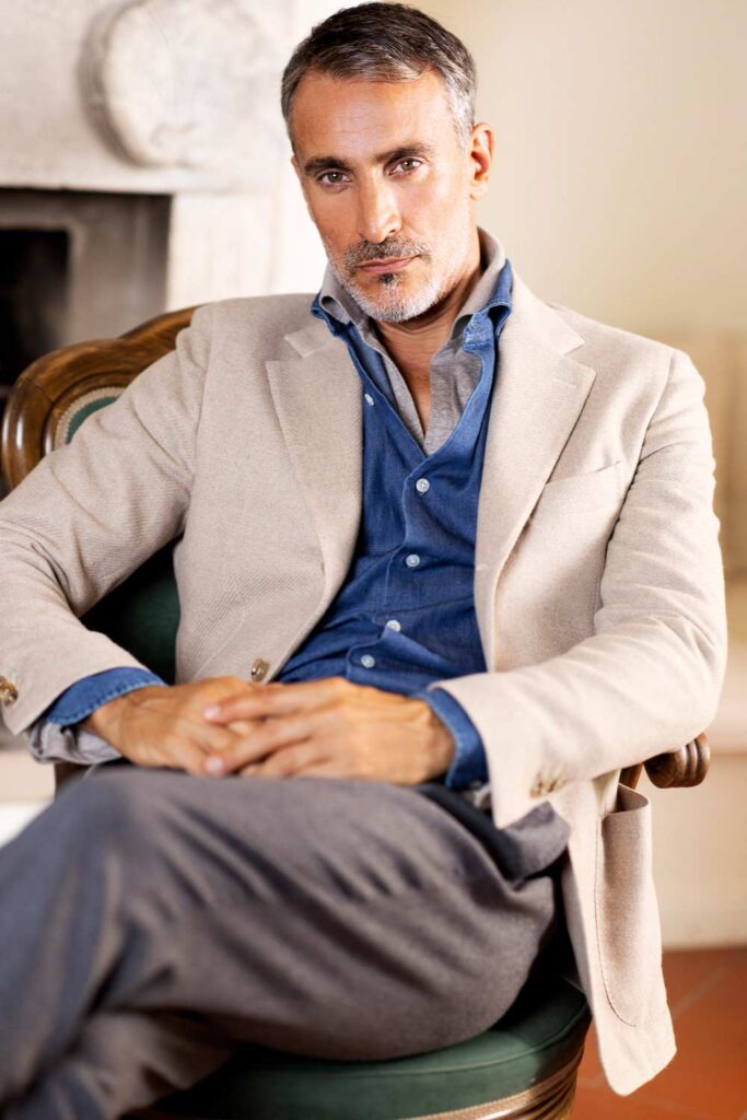 modello argentino, modello internazionale, fashion model, modello over 40, grey model, Dan John, Brunello Cucunelli
