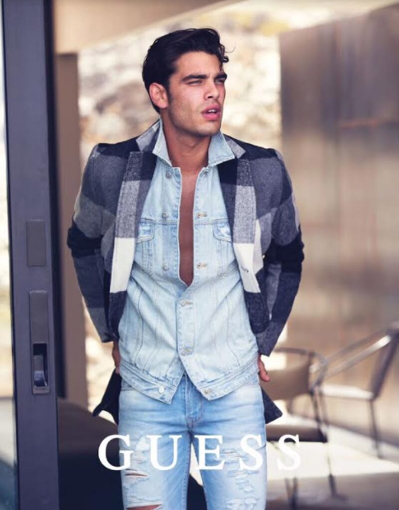 modello GUESS, Dolce &amp; Gabbana, grande fratello VIP, modello mediterraneo con occhi verdi